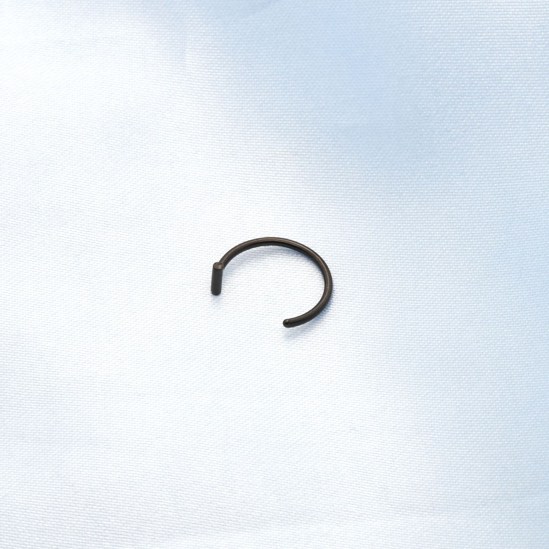 Horizontal Bar C-Shaped Nose Ring, Non-Pierced Septum Jewelry